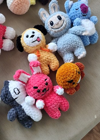 Renkli Peluş Oyuncak Seti