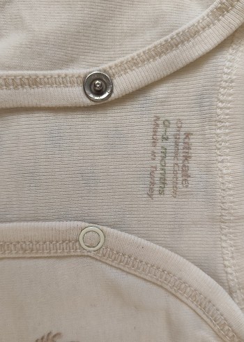 Düğmeli Uzun Kollu Bebek Body - Pamuklu - Görsel 2