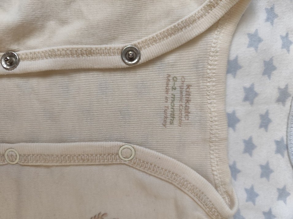 Düğmeli Uzun Kollu Bebek Body - Pamuklu - Görsel 2