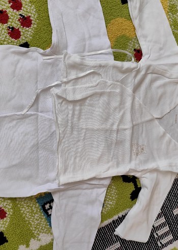 6 ki Bebek Erkek Beyaz Kolsuz Pamuklu Body - Görsel 3