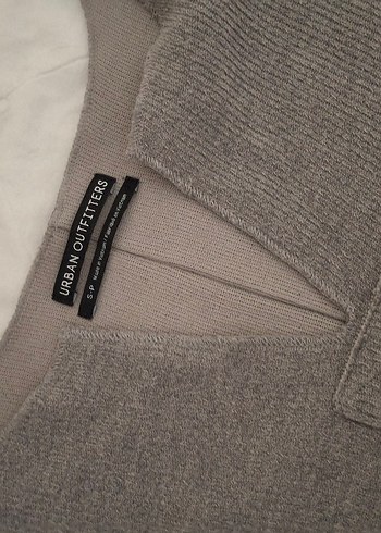 Urban Outfitters Gri V Yakalk Polar Sweatshirt