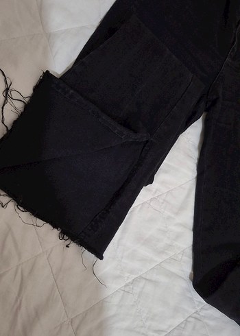 Trendyol & Milla Siyah Rahat Kesim Midi Kot Pantolon