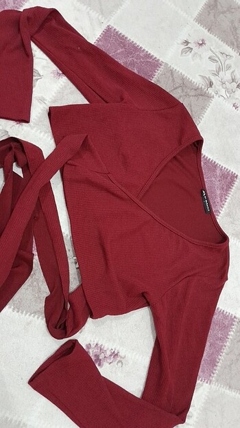 Kruvaze bordo crop