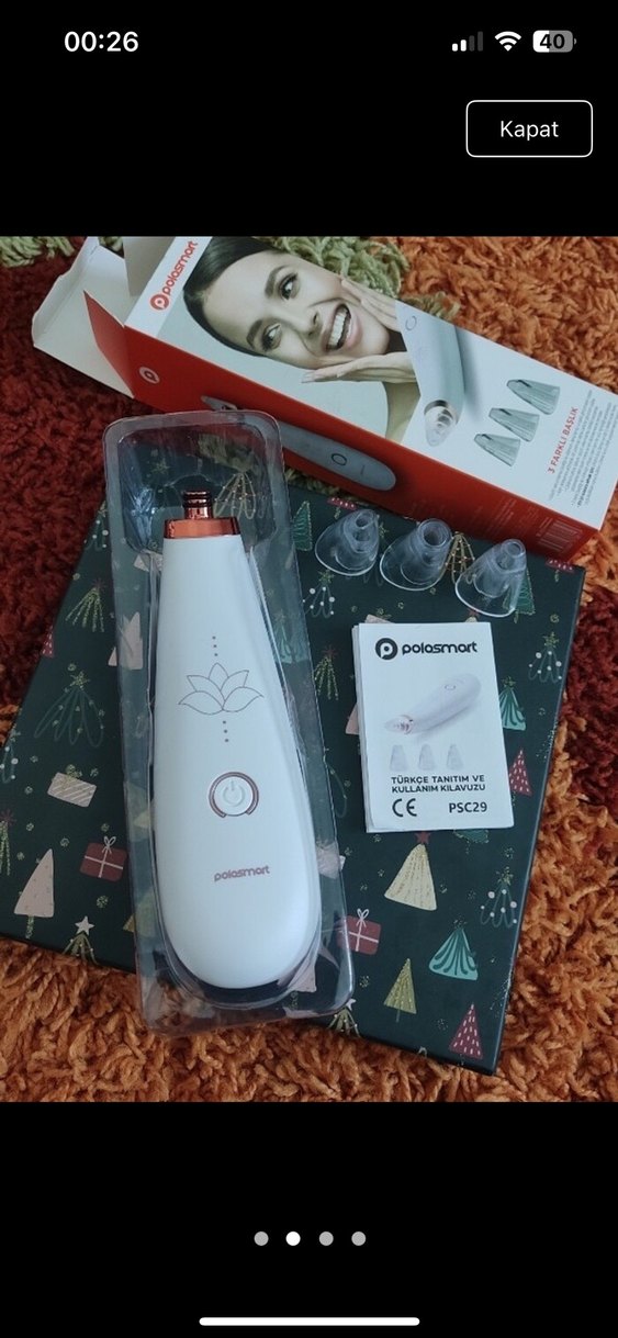 Polosmart Yüz Temizleme Cihazı Beyaz - Görsel 2