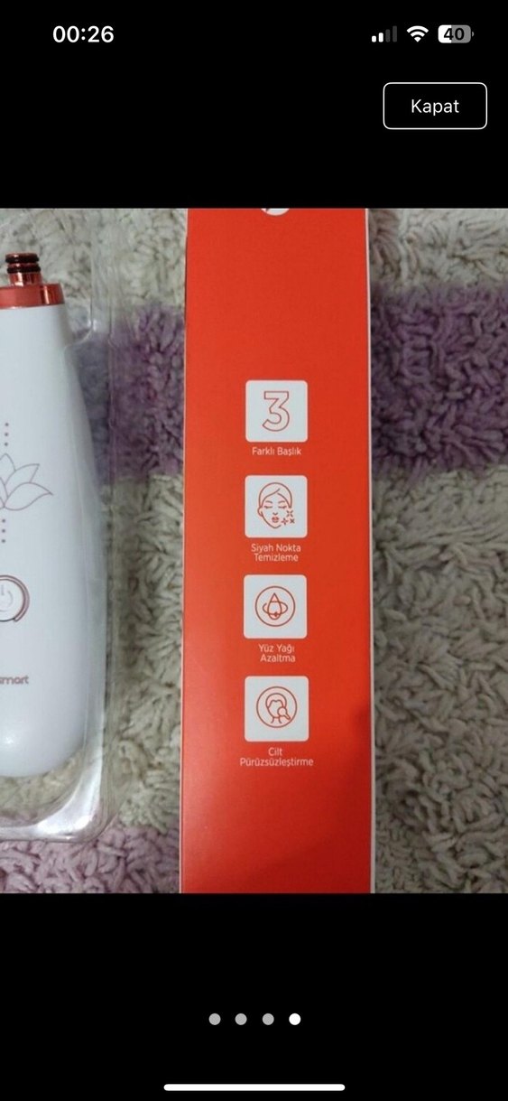 Polosmart Yüz Temizleme Cihazı Beyaz - Görsel 4