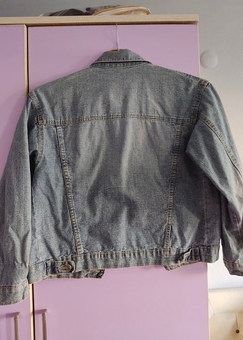 Gri Denim Düğmeli Kot Ceket - Görsel 2