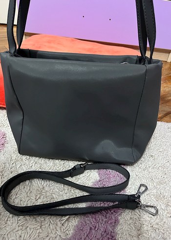 Gri Kadın Çanta - Görsel 6