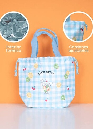 Beden çeşitli Renk Sanrio Cinnamoroll Öğle Yemeği Çantası