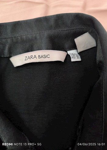 Saten Dokulu Siyah Kısa Kollu Gömlek - Görsel 2