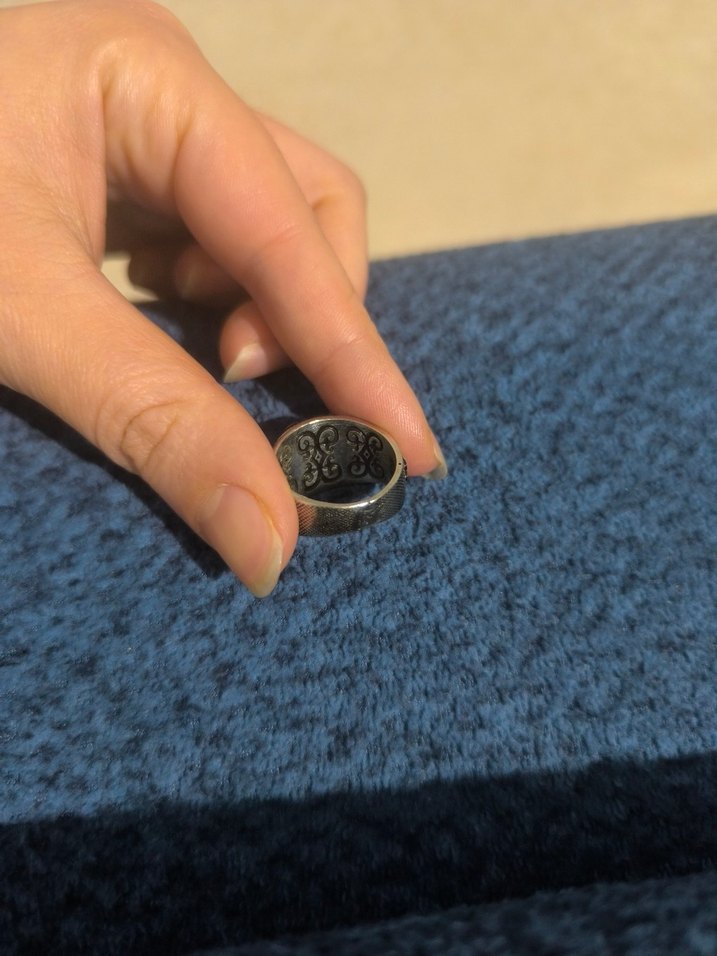 925 ayar gümüş erkek yüzük - Görsel 2