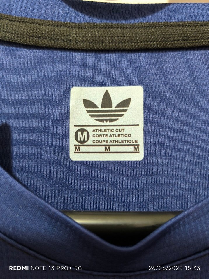 Mavi Adidas Spor Tişörtü, Kısa Kollu, Rahat Kesim - Görsel 3