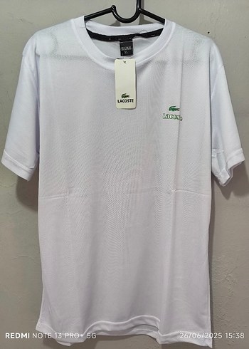 Lacoste Erkek Beyaz Kısa Kollu Tişört