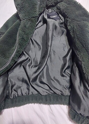 Pull Bear Yeşil Kürk