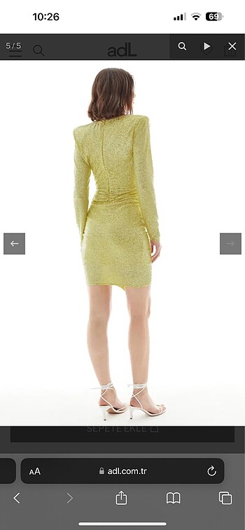 Raisa Vanessa Mini Vatkalı Elbise - Görsel 5