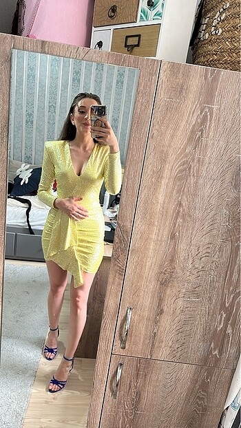 Raisa Vanessa Mini Vatkalı Elbise - Görsel 6