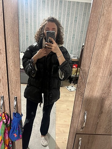 Mango Şişme Mont - Görsel 9