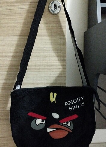 angry birds bomb peluş çanta