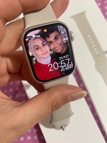 ? apple watch ?? 8 series 41 mm yıldız ışığı