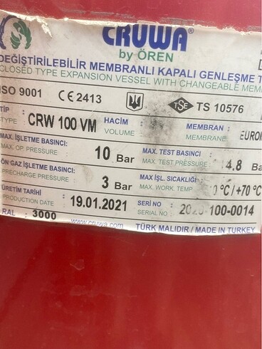 hidrofor su TANKI. KROWA By Ören - Görsel 3