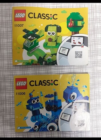 LEGO Classics Yeşil 11007 ve Mavi 11006