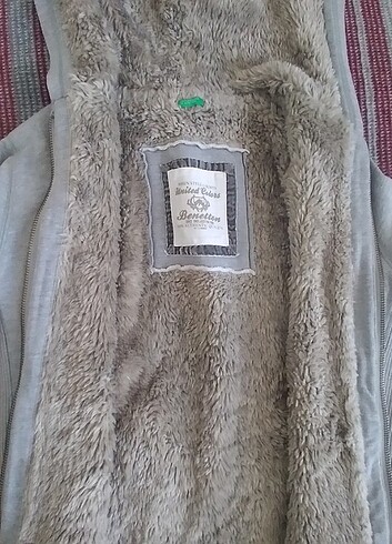 United colors of benetton Peluş mont/ kapişonlu