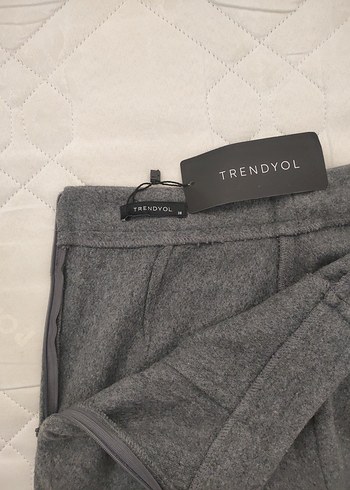 Trendyol & Milla Trendyol Gri Mini Etek Kadın Fit Basic