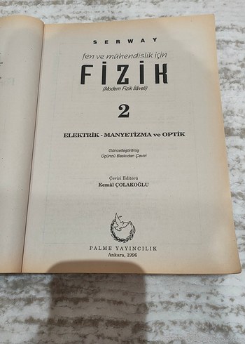 Serway Fen ve Mühendislik için Fizik Kitabı - Görsel 2
