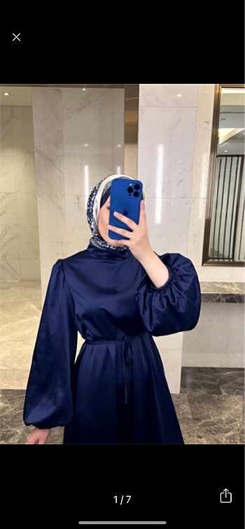 Saten tesettür abiye
