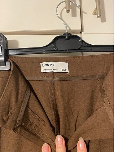 s Beden Bershka Yüksek Bel Palazzo Pantolon S Kahve