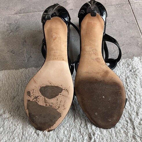 38 Beden siyah Renk Poletto taş detaylı ayakkabı