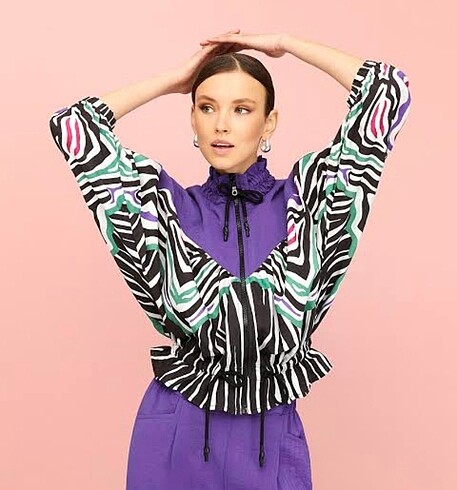 Nocturne zebra desenli ceket