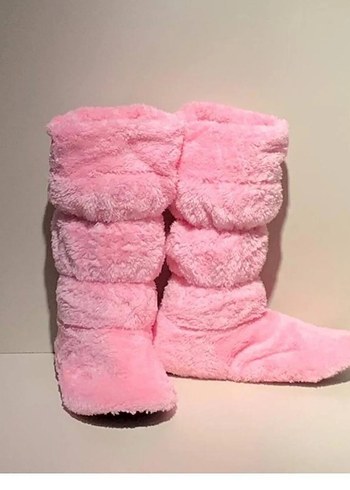 Diğer fluffy kadın büzgülü ev botları