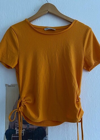turuncu crop tshirt