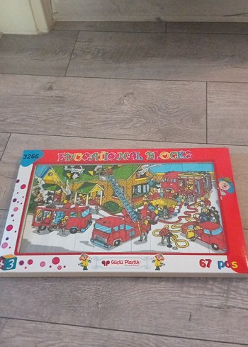 Beden Renk Çocuklar için Çok Renkli Eğitici 67 Parça Puzzle