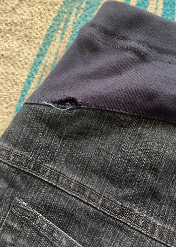 Koyu Mavi Hamile Kot Pantolon - Görsel 3