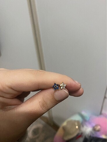 Çiçek çelik piercing