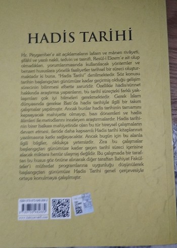 Hadis Tarihi - Prof. Dr. Ahmet Yücel
