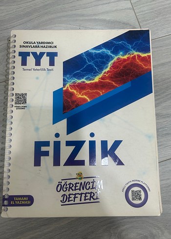 TYT Fizik Öğrenci Defteri - El Yazması