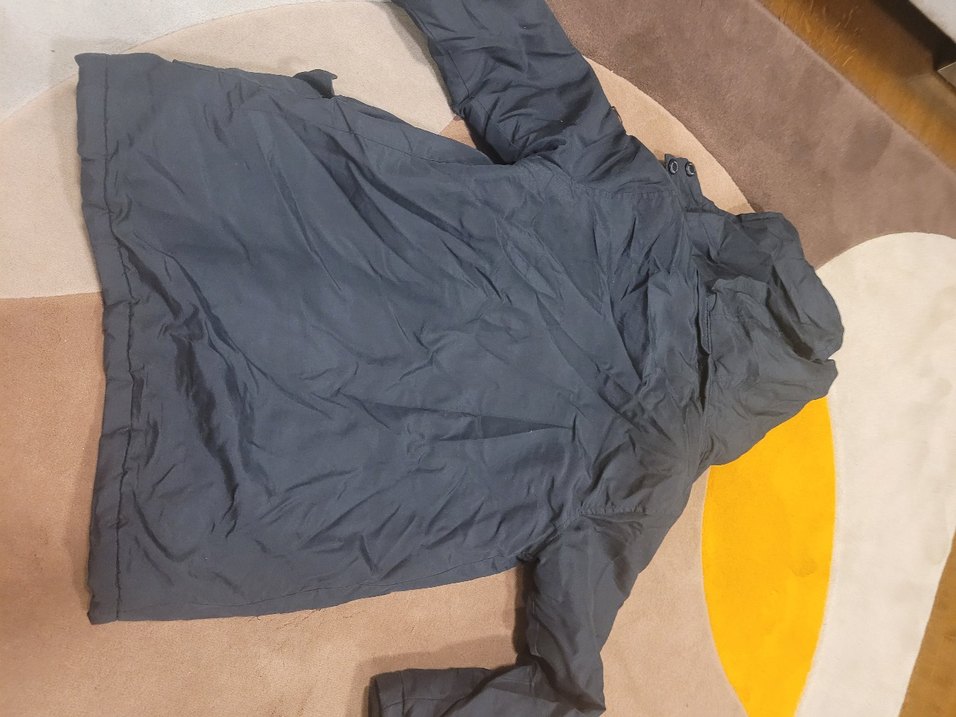 Erkek Çocuk Siyah Kapüşonlu Mont - Görsel 2