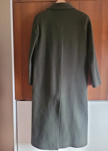 Koyu Yeşil Uzun Kaban - Görsel 2