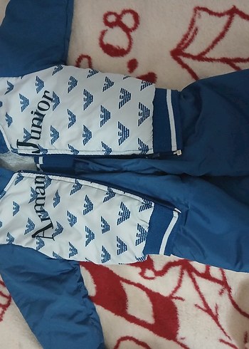 Mavi Fermuarlı Bebek Erkek Kayak Tulumu - Görsel 4