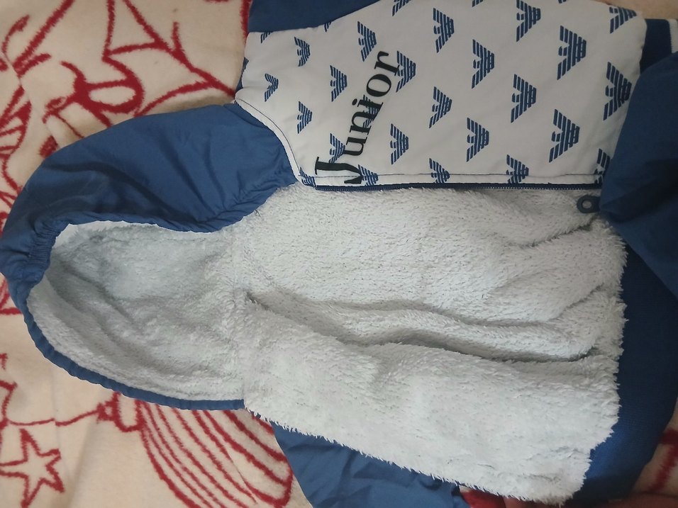 Mavi Fermuarlı Bebek Erkek Kayak Tulumu - Görsel 5