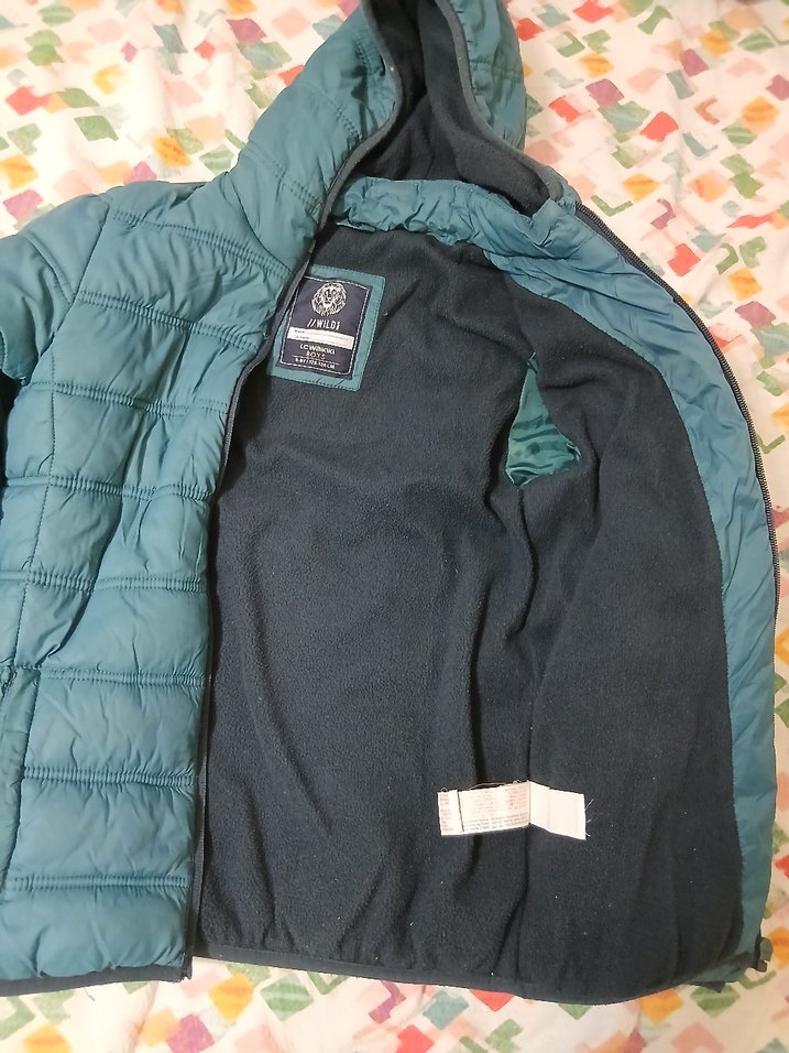 Erkek Çocuk  Fermuarlı Kapüşonlu Mont - Görsel 2