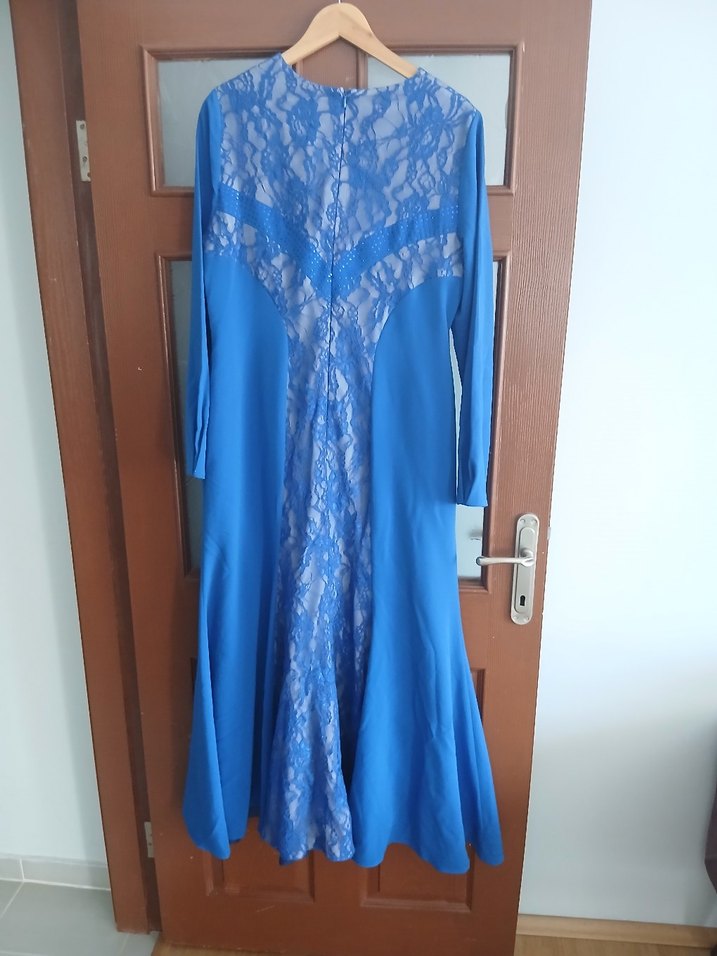 Mavi Kadın Balık Elbise - Görsel 2