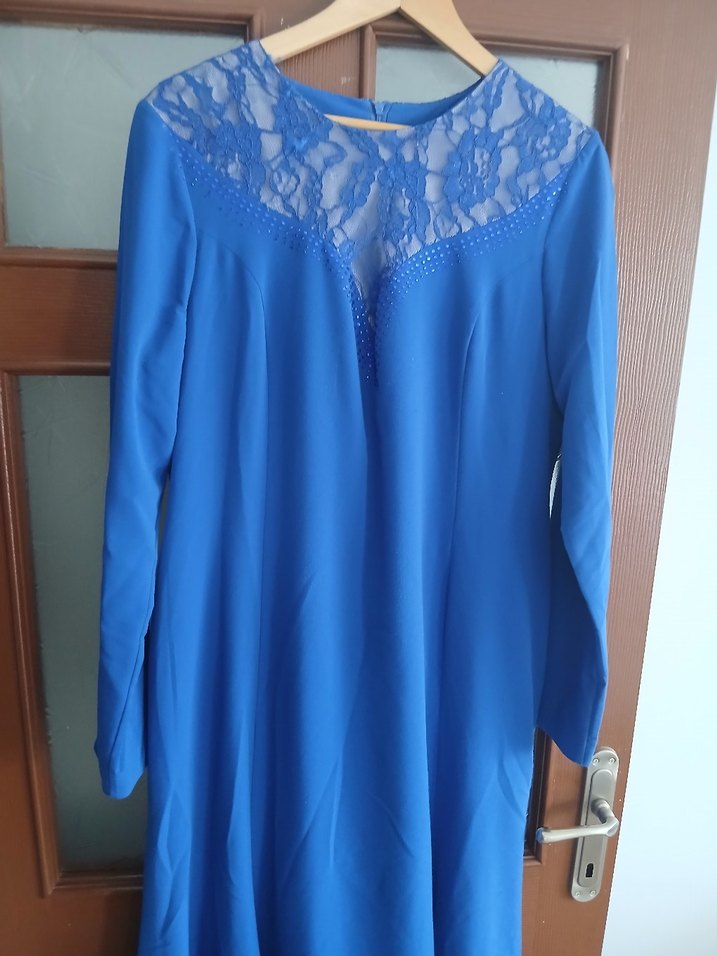 Mavi Kadın Balık Elbise - Görsel 3