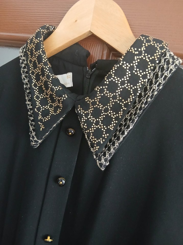 Kemerli Siyah Uzun Kadın Elbise - Görsel 2