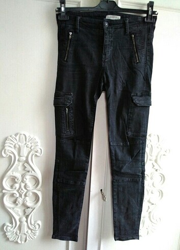 Dar kesim kot pantalon