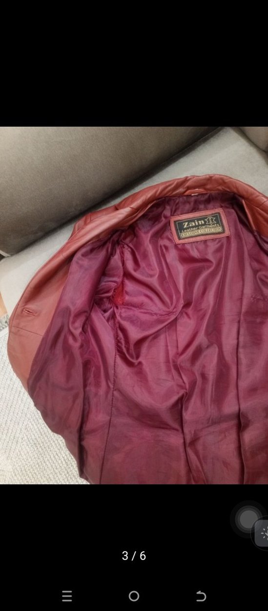 Bordo Deri Kadın Ceket - Görsel 3