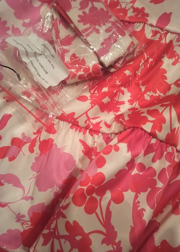 36 Beden pembe Renk Pembe Halter Yaka Mini Elbise