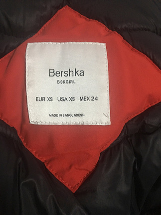 xs Beden BERSHKA cold&rain; özel seriden kırmızı mont